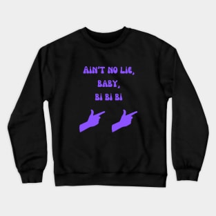 Bisexual Pride finger guns Crewneck Sweatshirt